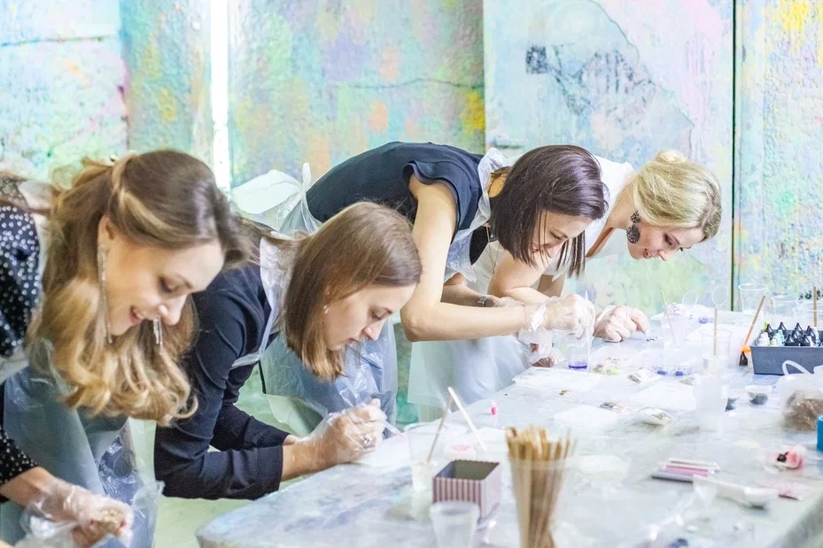 Новогодний корпоратив крутые фото в лаб оф арт